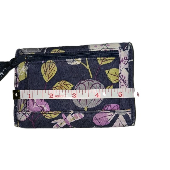 Vera Bradley Euro Wallet Floral Nightingale 10874-118 Coin Trifold - Picture 3 of 9